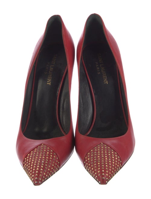 Saint Laurent Leather Studded Accents Pumps