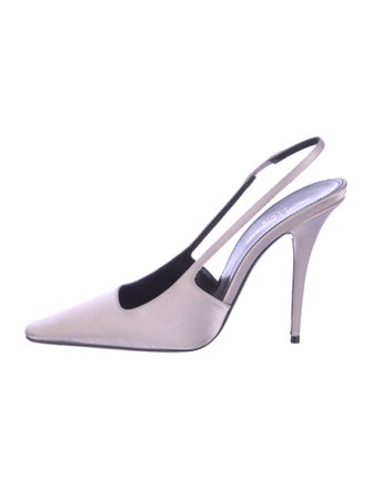 Saint Laurent Satin Slingback Pumps