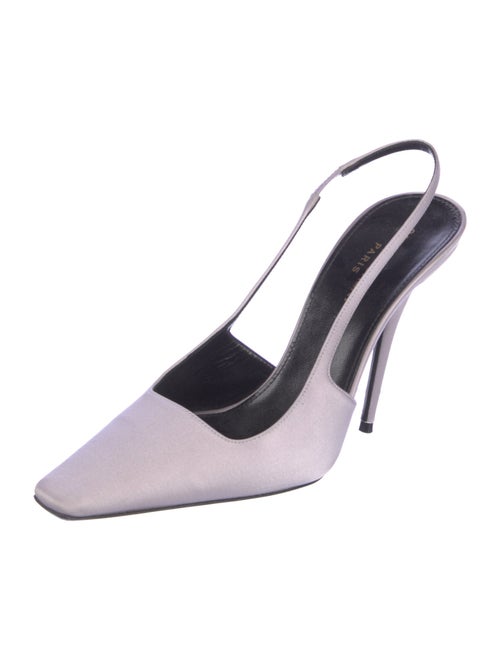 Saint Laurent Satin Slingback Pumps