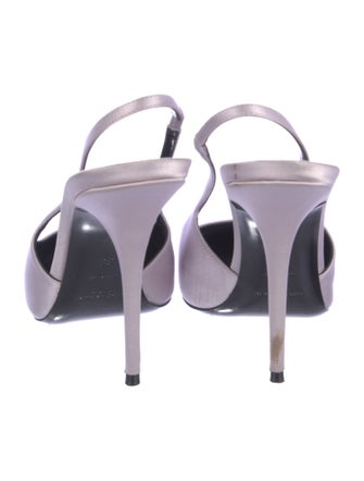 Saint Laurent Satin Slingback Pumps