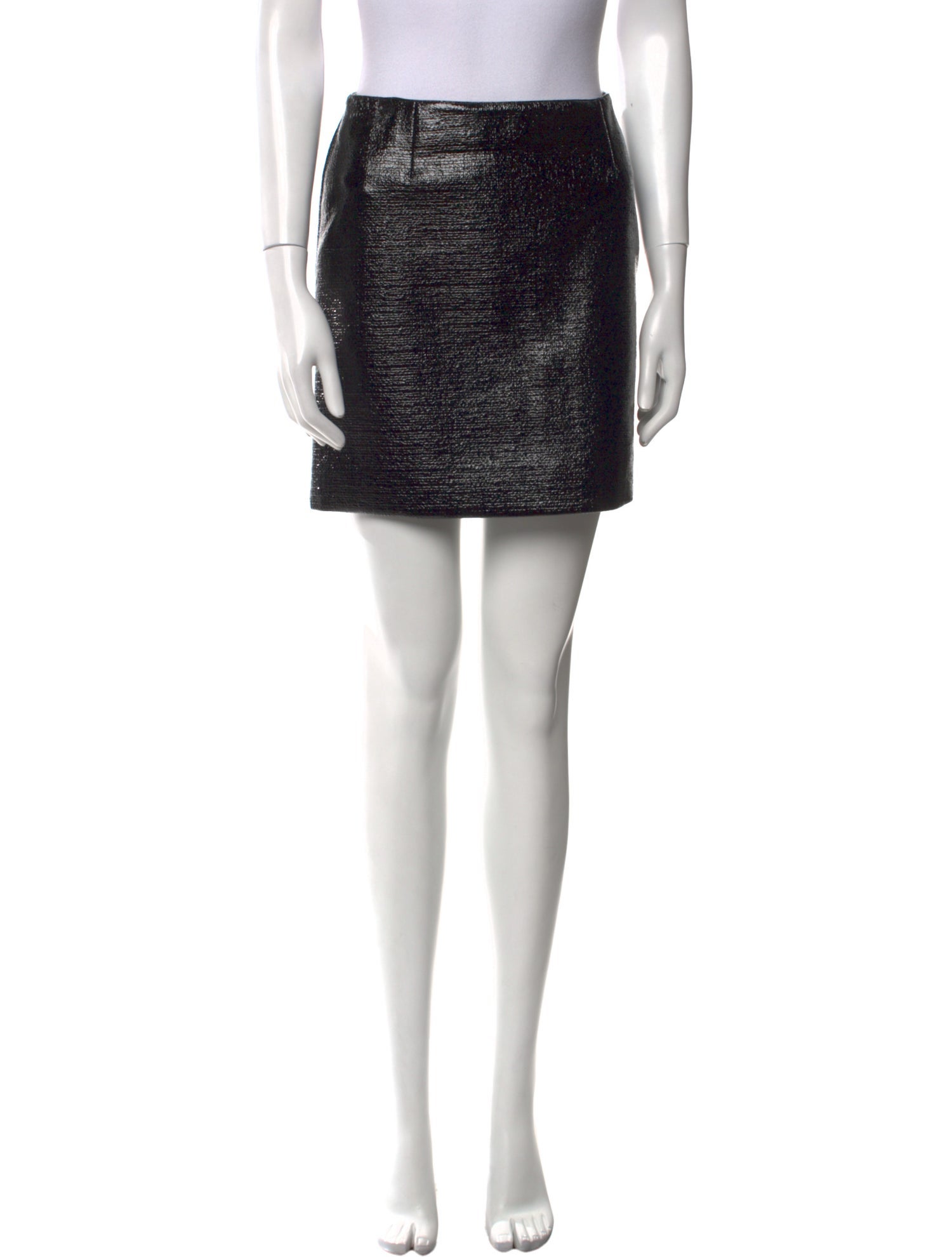 Saint Laurent Sequin Embellishments Mini Skirt