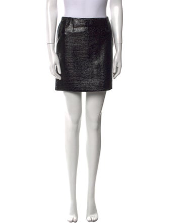 Saint Laurent Sequin Embellishments Mini Skirt