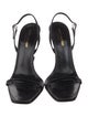 Saint Laurent Patent Leather Slingback Sandals