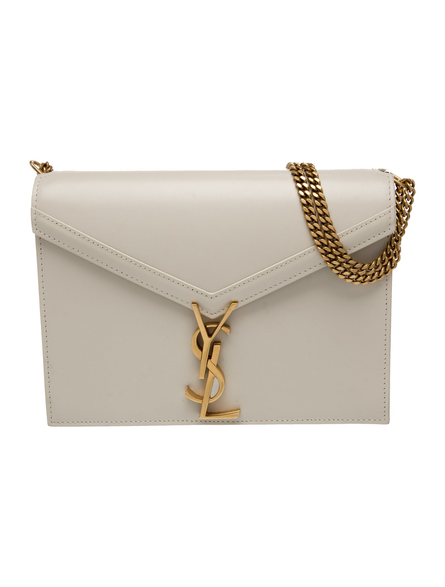 Saint Laurent Leather Cassandre Medium