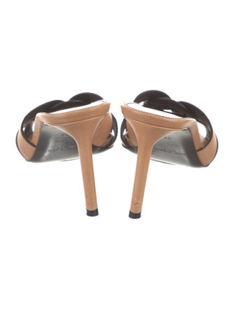 Saint Laurent Leather Slides