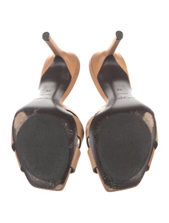 Saint Laurent Leather Slides