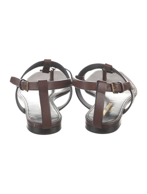 Saint Laurent Leather T-Strap Sandals