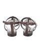 Saint Laurent Leather T-Strap Sandals