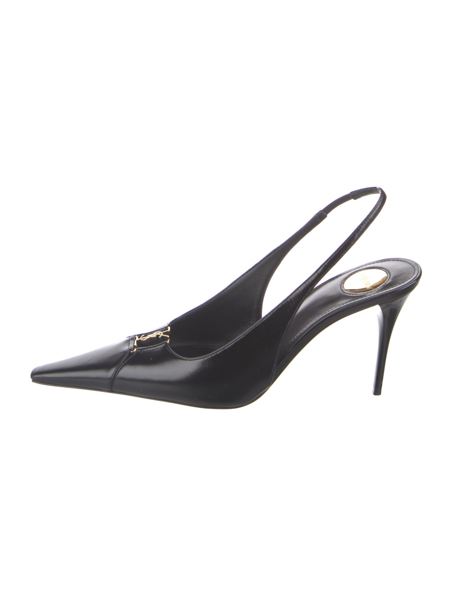 Saint Laurent Leather Slingback Pumps