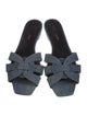 Saint Laurent Denim Slides