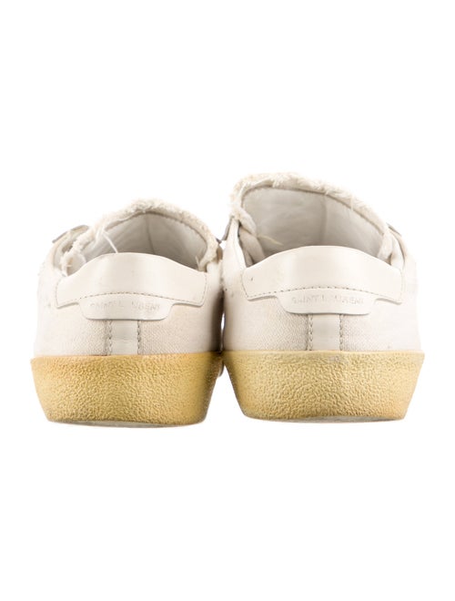 Saint Laurent Canvas Distressed Accents Sneakers