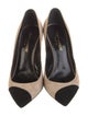 Saint Laurent Suede Colorblock Pattern Pumps