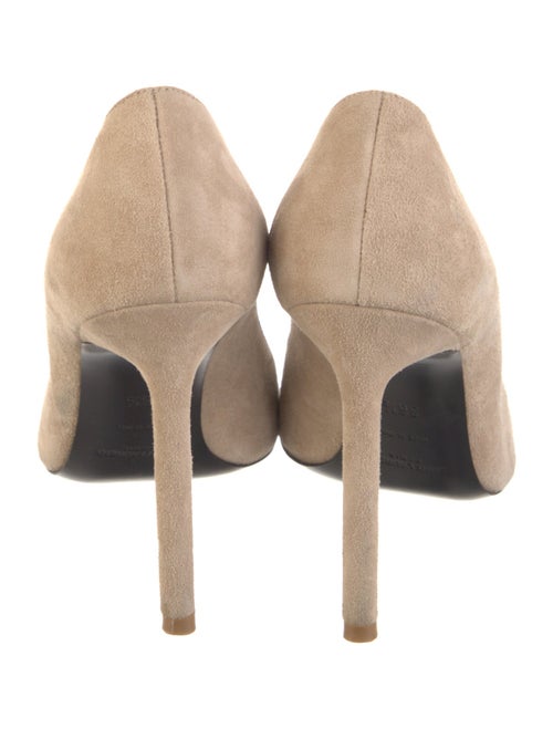 Saint Laurent Suede Colorblock Pattern Pumps