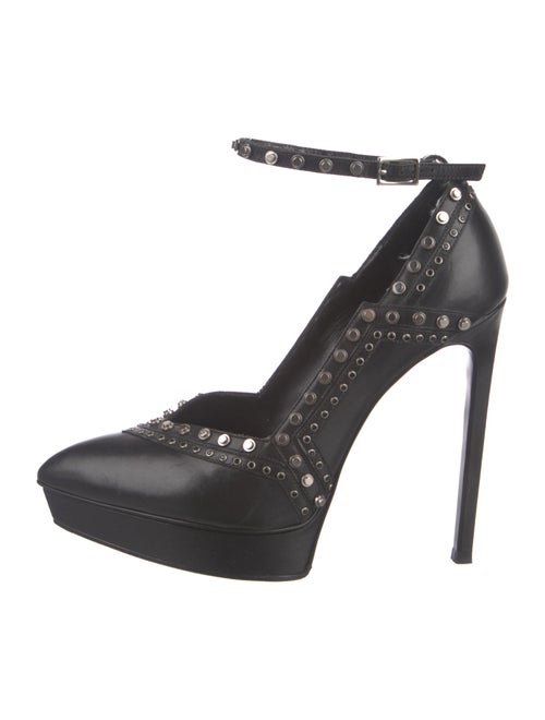 Saint Laurent Leather Studded Accents Pumps