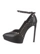 Saint Laurent Leather Studded Accents Pumps