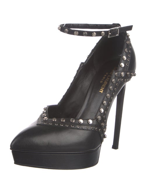 Saint Laurent Leather Studded Accents Pumps
