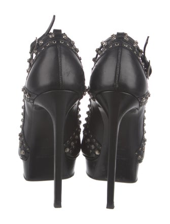 Saint Laurent Leather Studded Accents Pumps