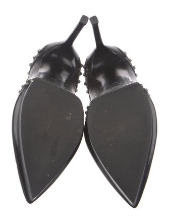 Saint Laurent Leather Studded Accents Pumps