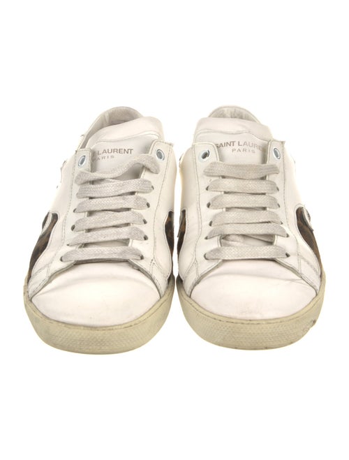 Saint Laurent Leather Printed Sneakers