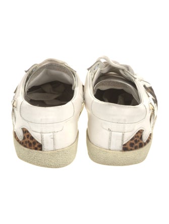 Saint Laurent Leather Printed Sneakers