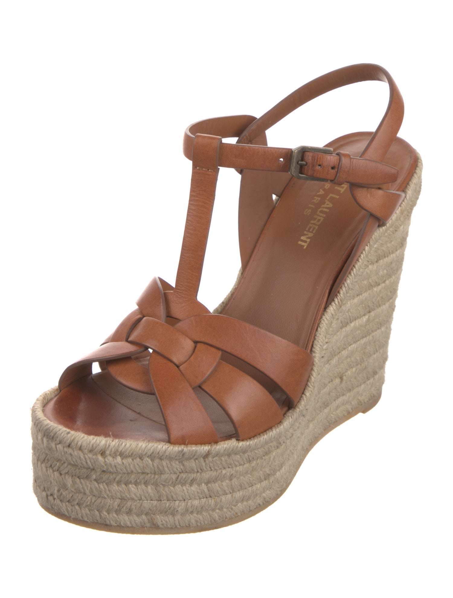 Saint Laurent Leather Espadrilles