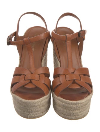 Saint Laurent Leather Espadrilles