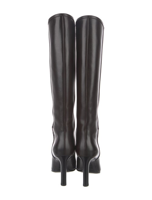 Saint Laurent Signature Logo Leather Boots