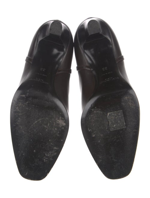 Saint Laurent Signature Logo Leather Boots