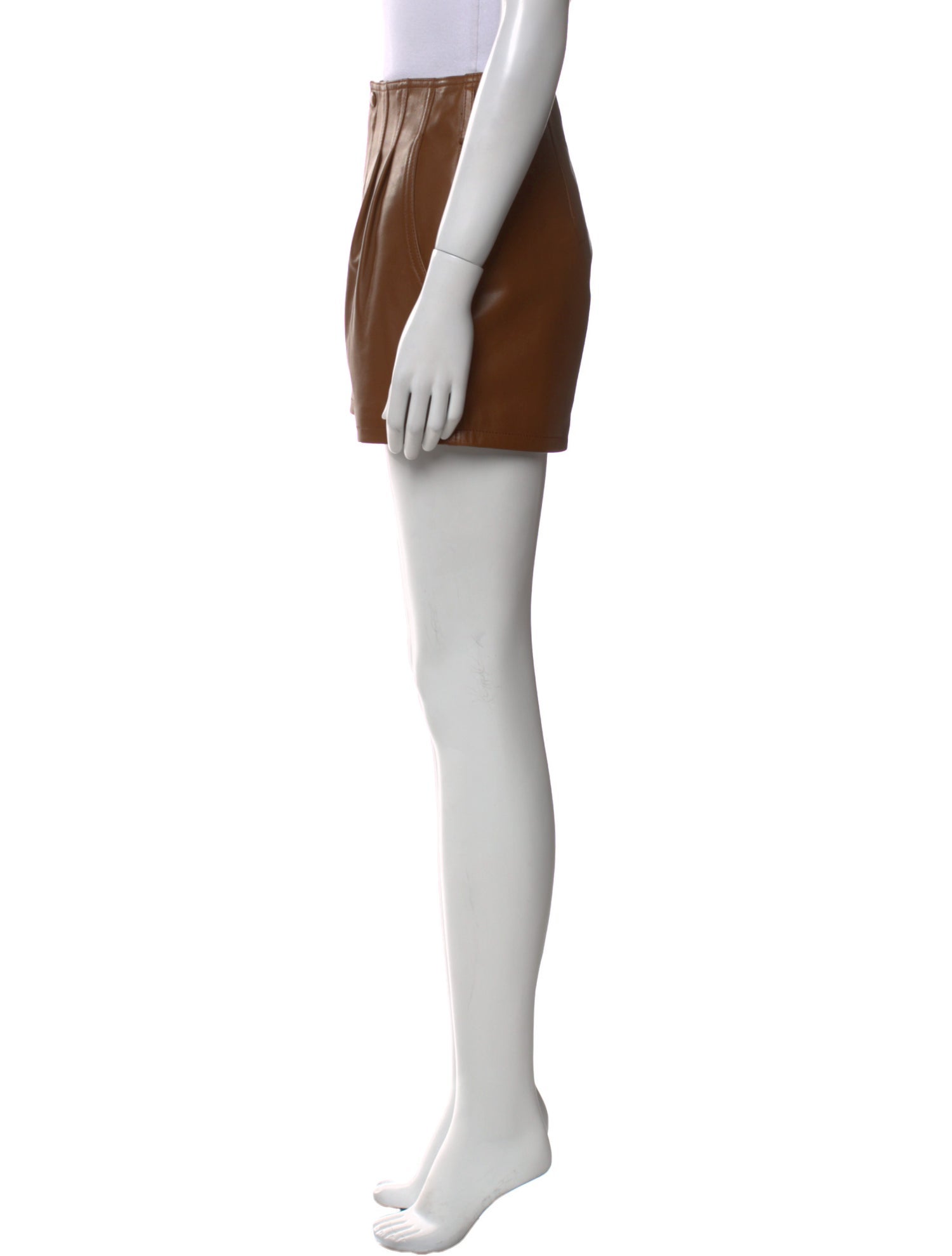 Saint Laurent Lambskin Mini Shorts w/ Tags