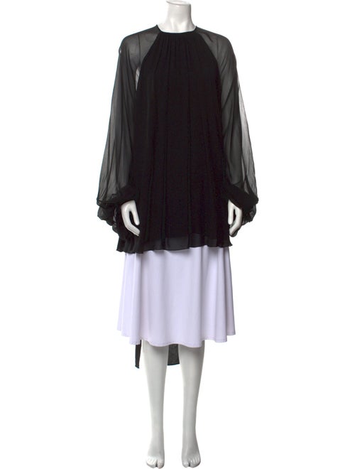 Saint Laurent Silk Crew Neck Tunic