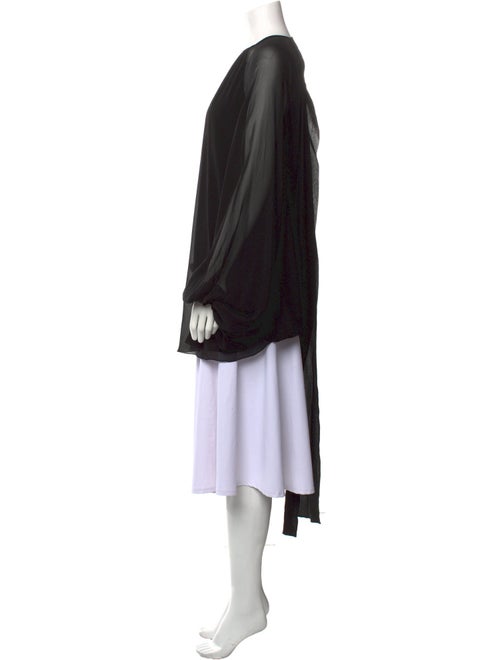 Saint Laurent Silk Crew Neck Tunic