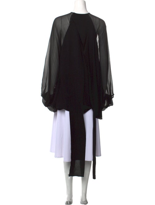 Saint Laurent Silk Crew Neck Tunic