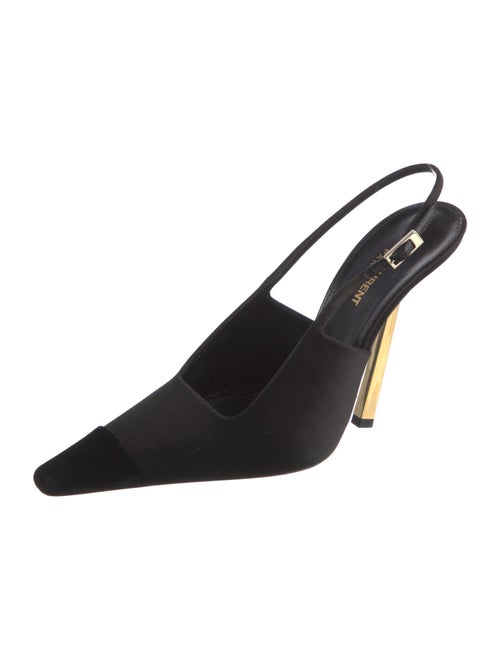 Saint Laurent Satin Slingback Pumps