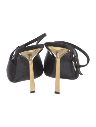 Saint Laurent Satin Slingback Pumps
