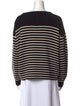 Saint Laurent Striped Scoop Neck Sweater