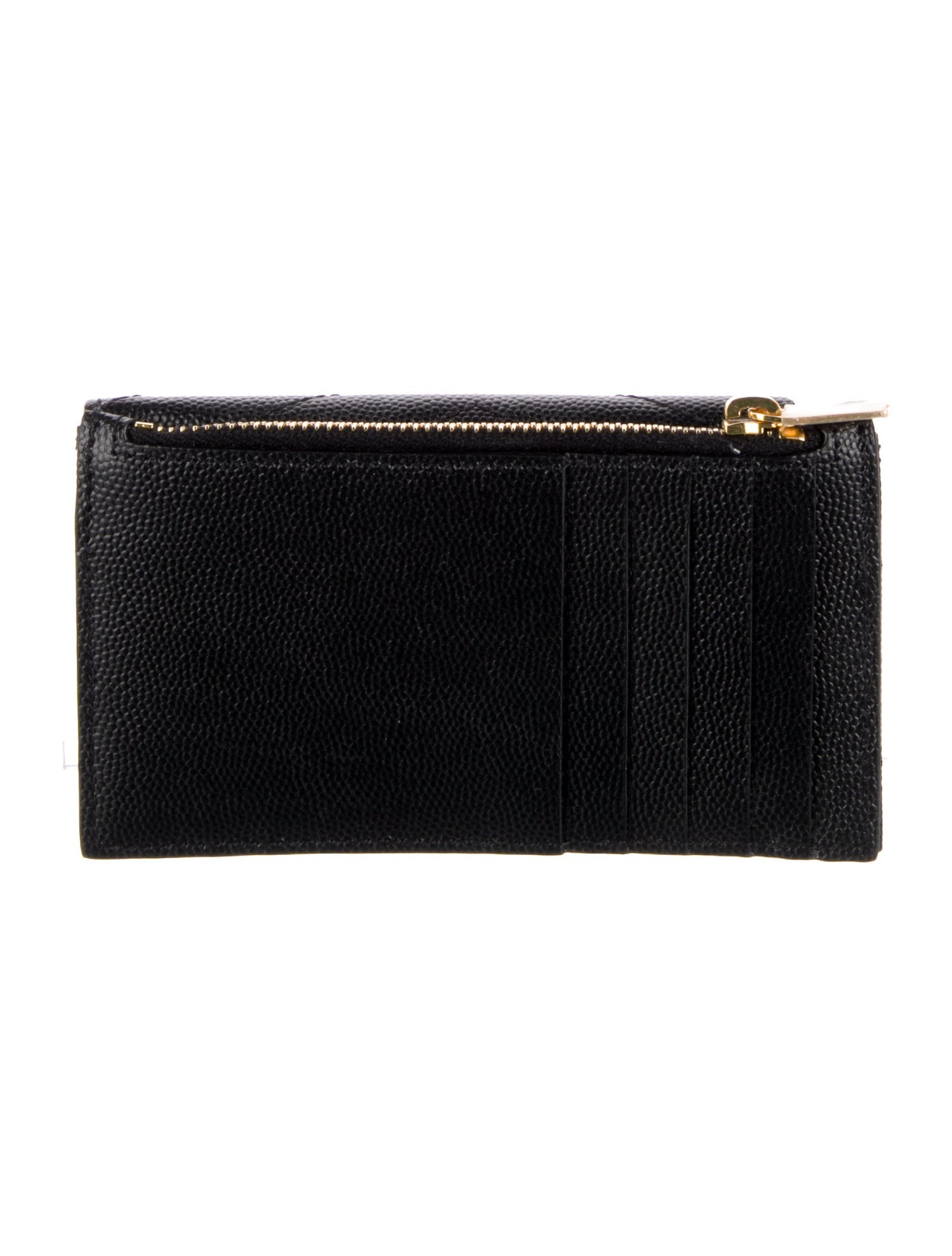Saint Laurent Leather Printed Wallet w/ Tags