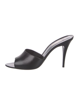 Saint Laurent Leather Slides