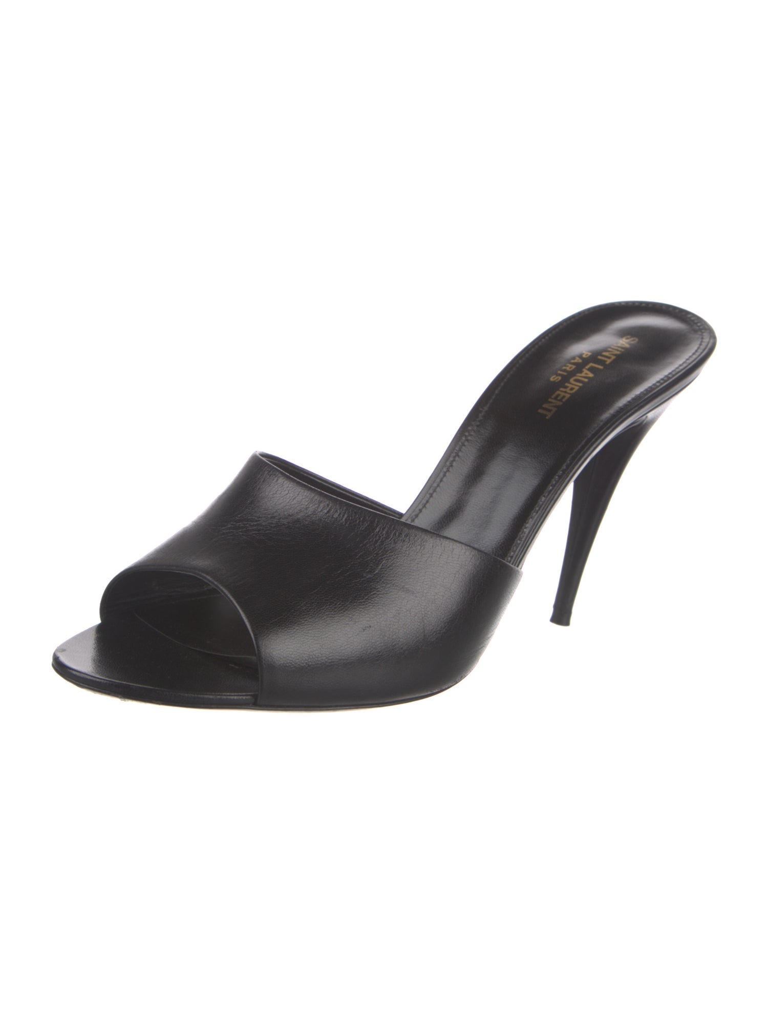 Saint Laurent Leather Slides