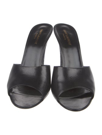 Saint Laurent Leather Slides