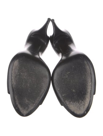 Saint Laurent Leather Slides