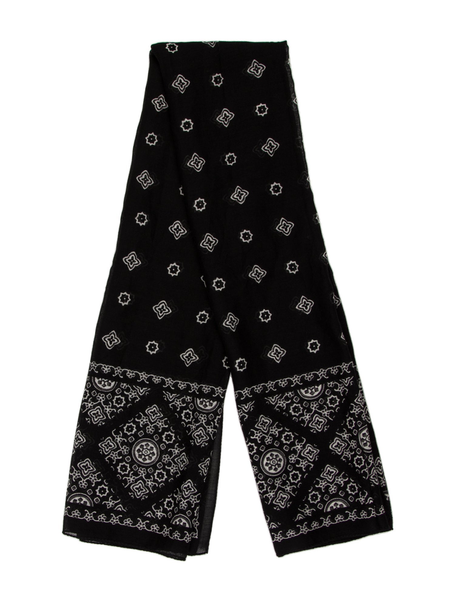 Saint Laurent Chapman Brothers Cashmere Paisley Print Shawl