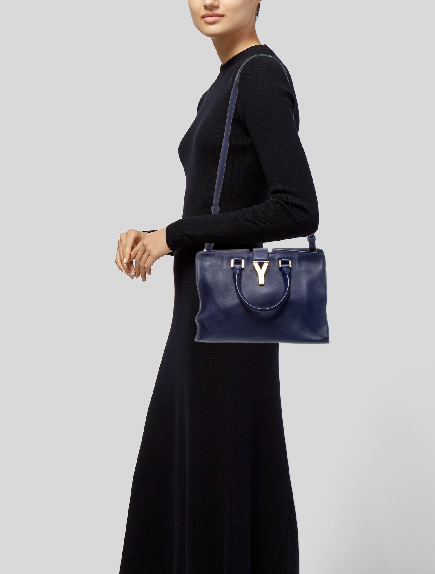 Saint Laurent Leather Y Cabas Small