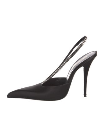 Saint Laurent Satin Slingback Pumps