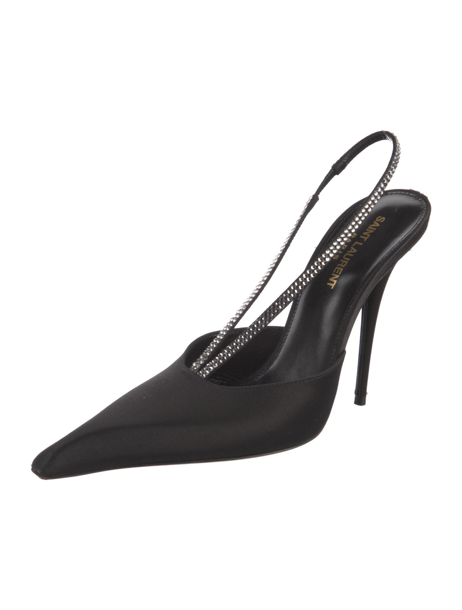 Saint Laurent Satin Slingback Pumps