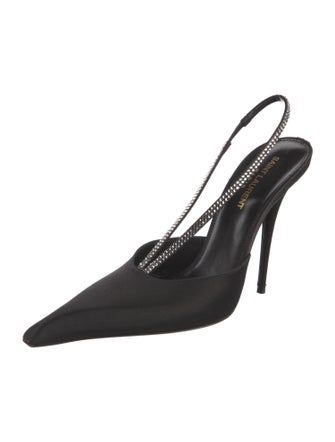 Saint Laurent Satin Slingback Pumps
