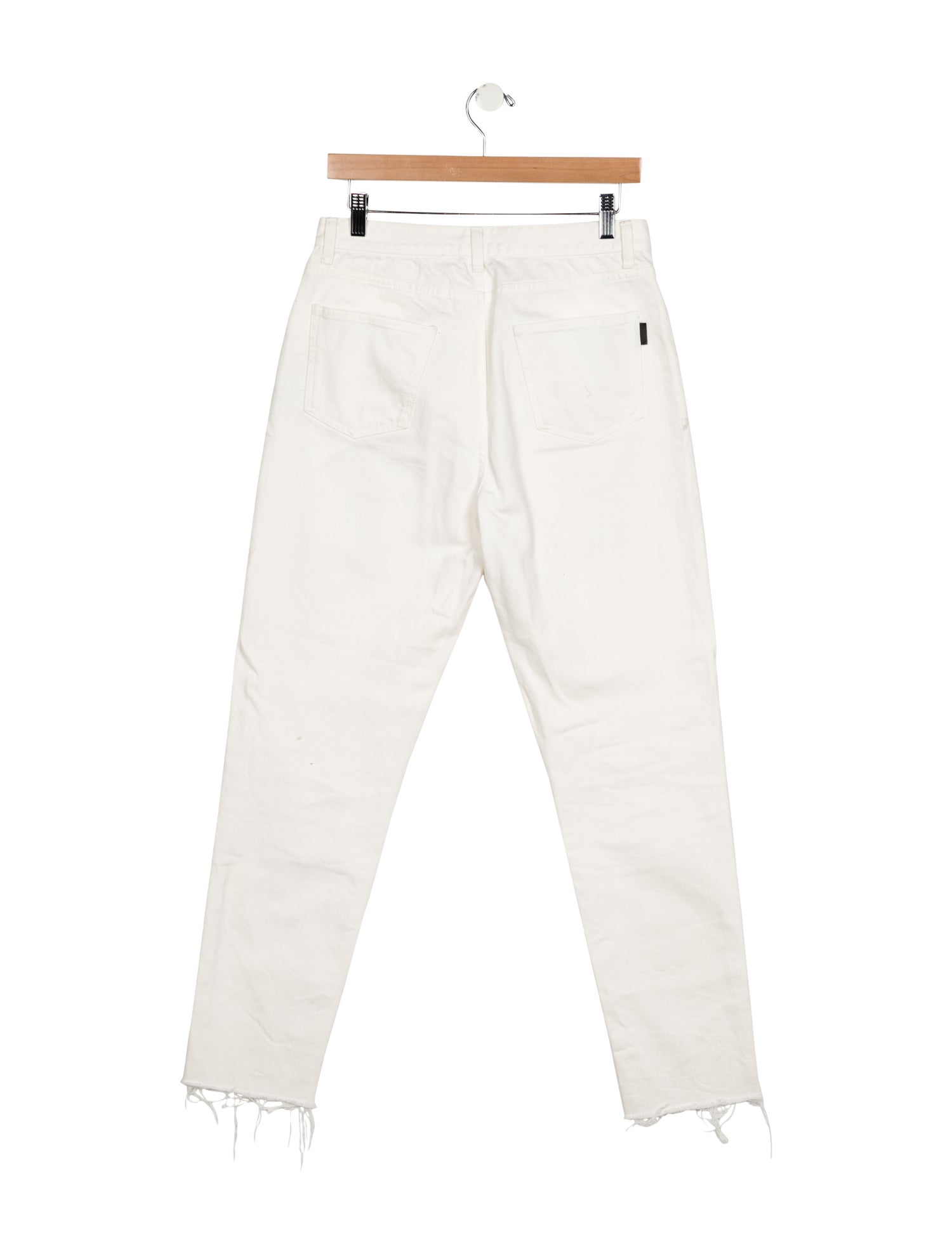 Saint Laurent High-Rise Straight Leg Jeans