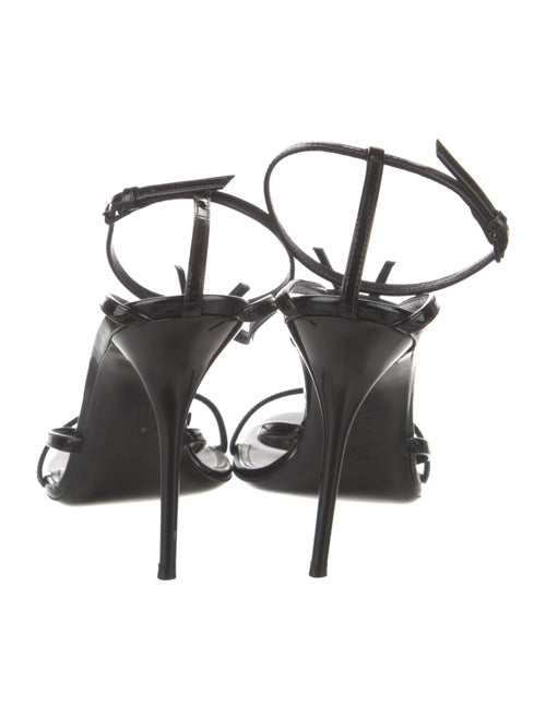 Saint Laurent Patent Leather T-Strap Sandals