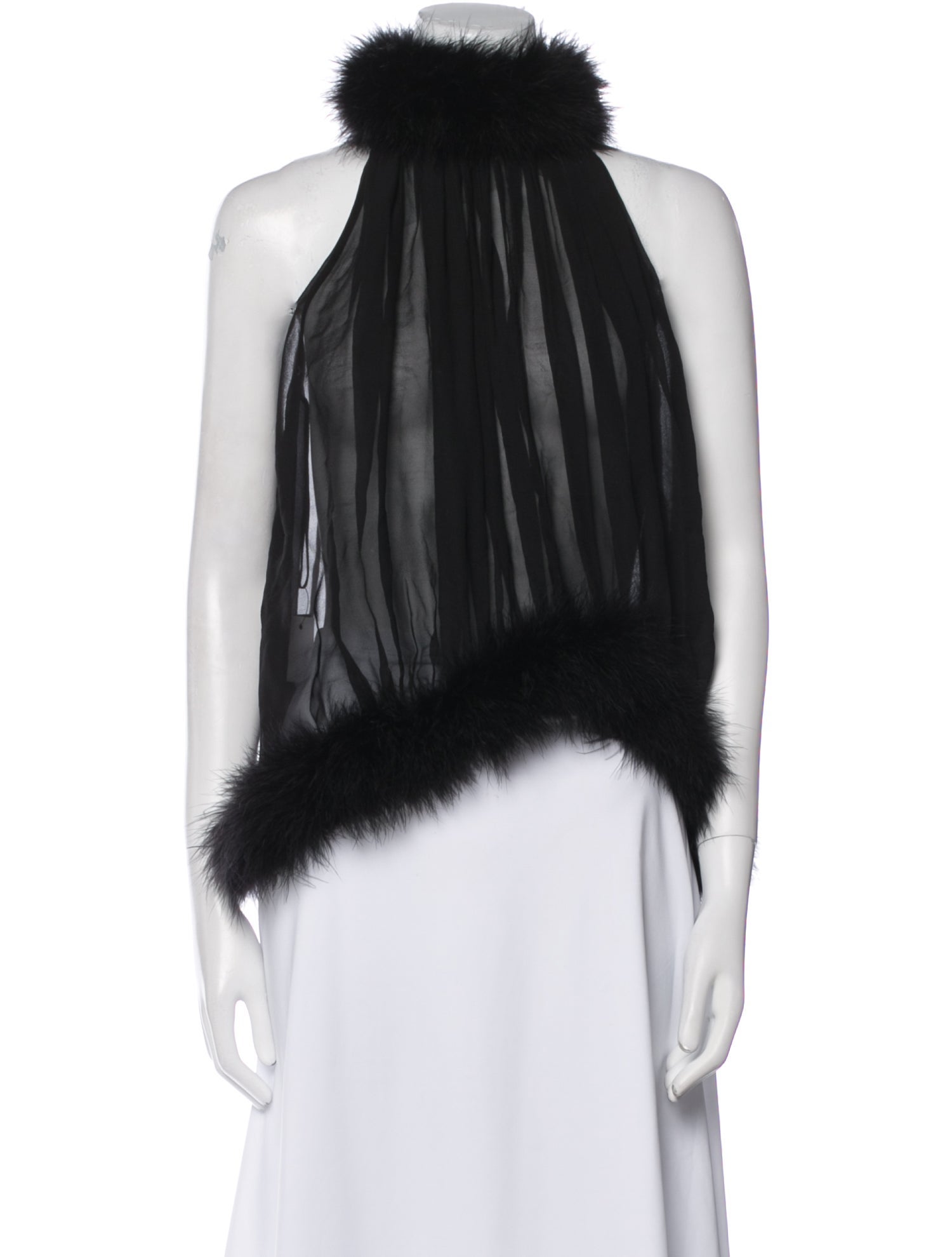 Saint Laurent Silk Turtleneck Blouse