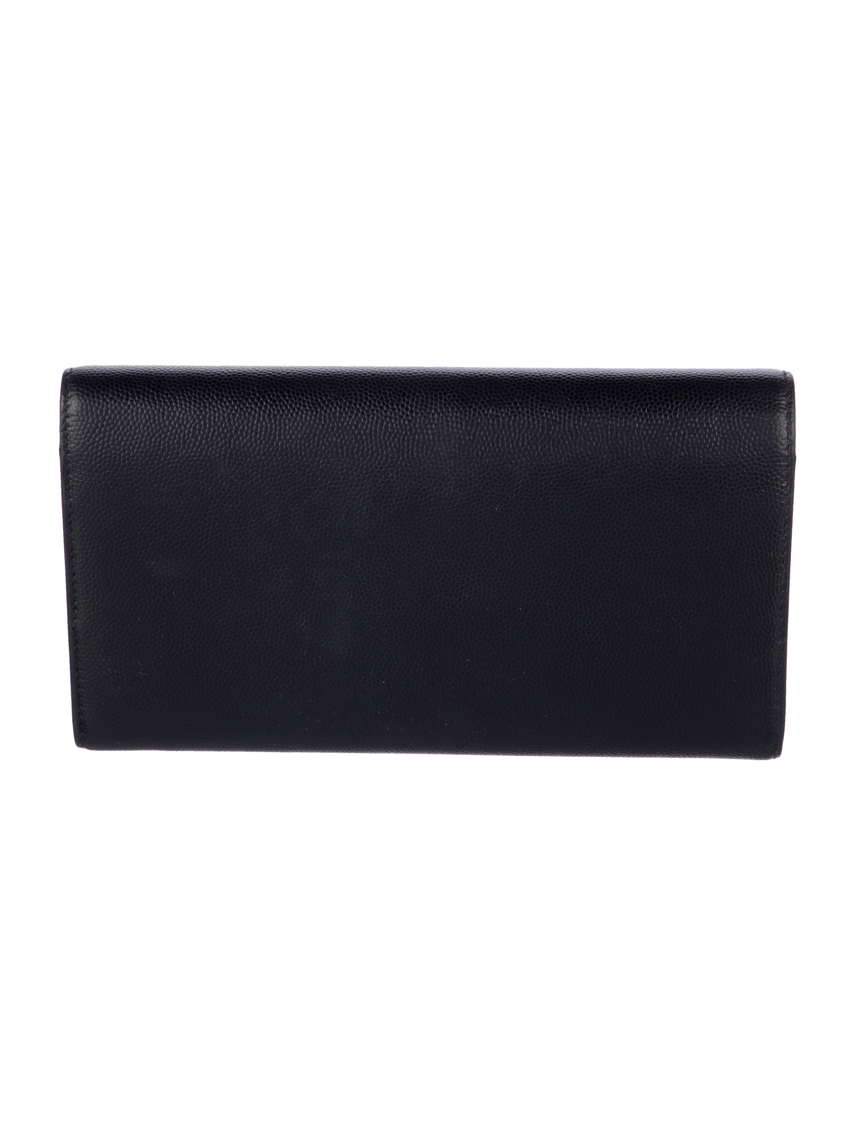 Saint Laurent Leather Printed Bifold Wallet