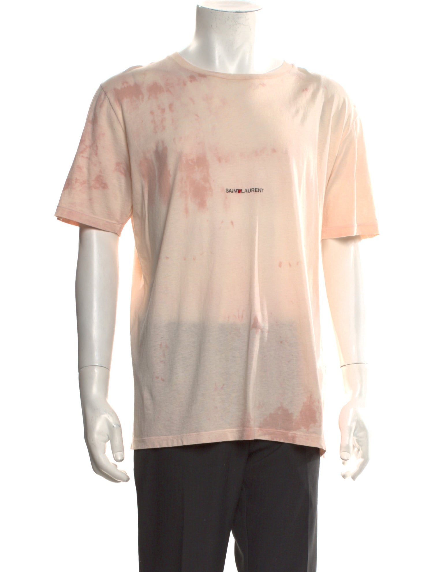 Saint Laurent 2018 Tie Dye Archive Logo T-Shirt w/ Tags